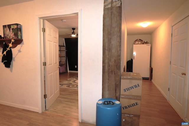 5254 Havenwood Ln, Schuyler, VA 22969 - hallway featuring wood finished floors and baseboards