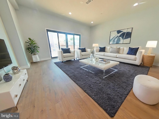 3143 W Montgomery Ave, Philadelphia, PA 19121 - living area featuring recessed lighting, wood finished floors, and baseboards