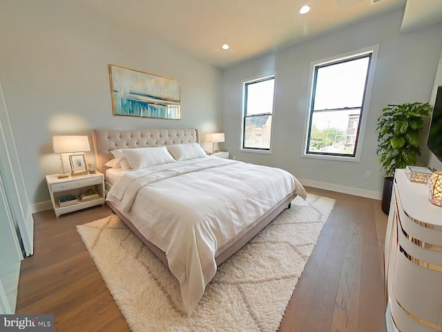 3143 W Montgomery Ave, Philadelphia, PA 19121 - bedroom with recessed lighting, baseboards, and hardwood / wood-style flooring