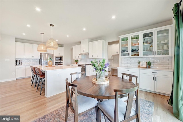 48 Winifred Dr, Hanover, PA 17331 - dining space featuring light wood-style flooring and recessed lighting