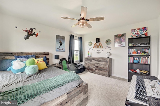 48 Winifred Dr, Hanover, PA 17331 - bedroom featuring carpet, baseboards, and ceiling fan