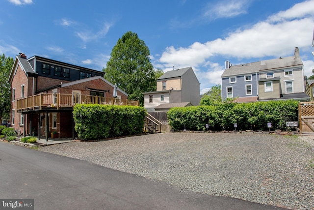 72 N Franklin St Unit A, Lambertville, NJ 08530 - view of front of property with a wooden deck