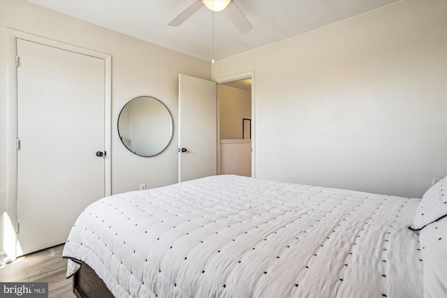 2557 Peter Jefferson Ln, Herndon, VA 20171 - bedroom featuring light wood-type flooring and a ceiling fan