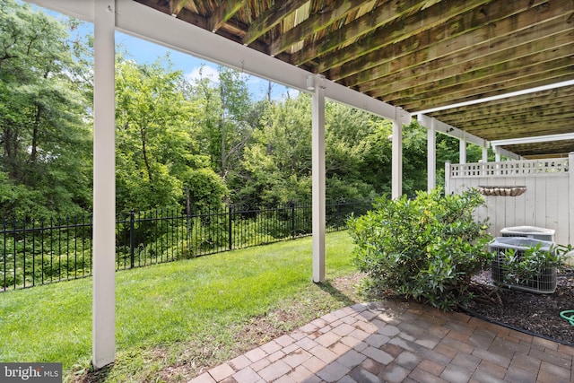 504 Hollingsworth Ter, Herndon, VA 20170 - view of patio / terrace with cooling unit
