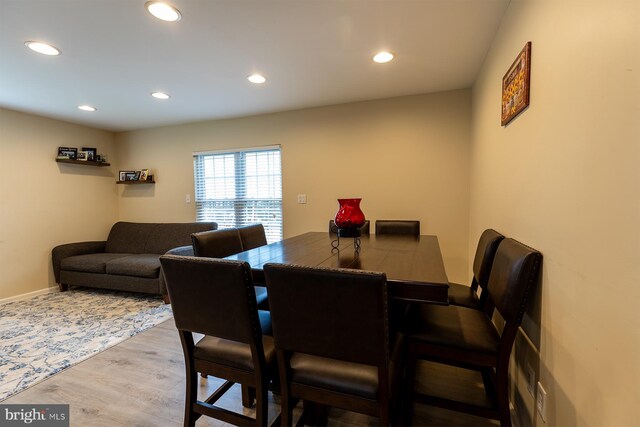 1088 Locust Dr, Pasadena, MD 21122 - dining space with wood finished floors, recessed lighting, and baseboards