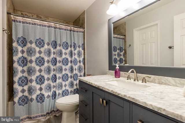 1088 Locust Dr, Pasadena, MD 21122 - full bath with vanity, toilet, and curtained shower