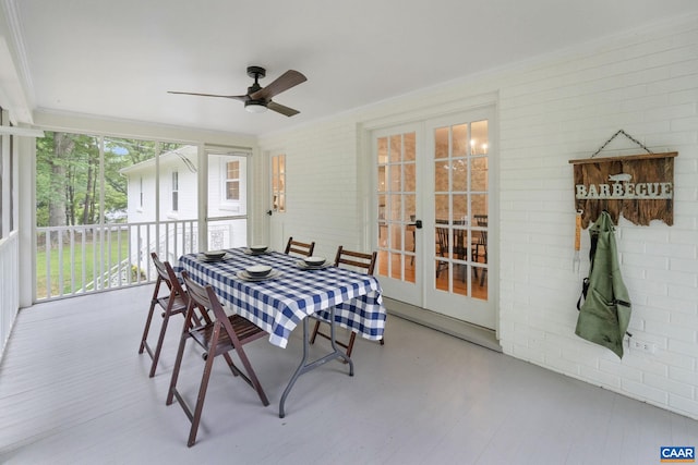3500 Monacan Dr W, Charlottesville, VA 22901 - sunroom featuring french doors