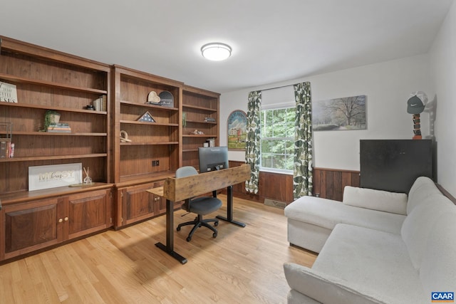 3500 Monacan Dr W, Charlottesville, VA 22901 - office space with light wood-style flooring and a wainscoted wall