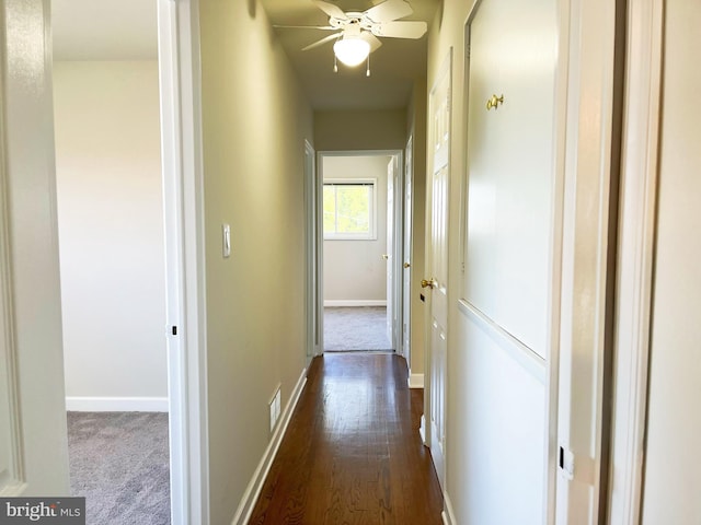 920 Vanderwood, Baltimore, MD 21228 - corridor with dark wood-style floors and baseboards