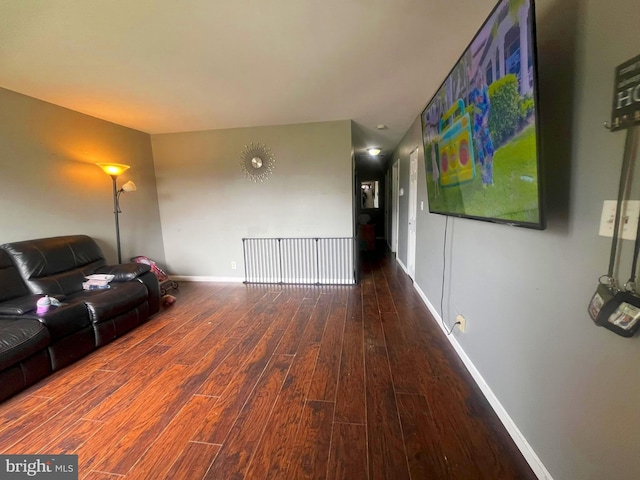 127 Greenwich Ave, Paulsboro, NJ 08066 - living room featuring wood finished floors and baseboards