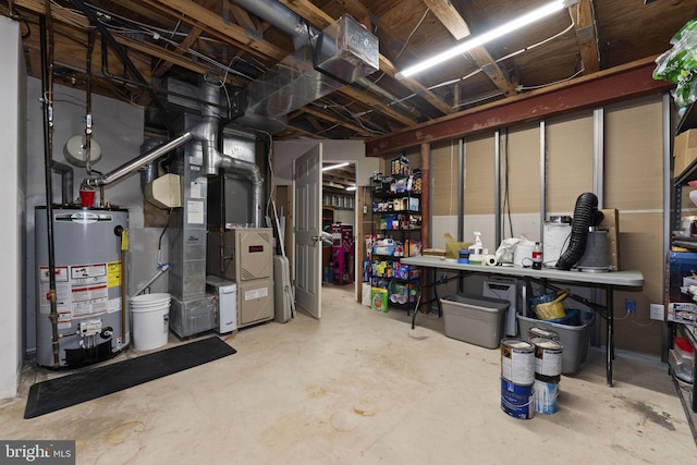 1319 Gwynedale Way, Lansdale, PA 19446 - unfinished basement with water heater and heating unit
