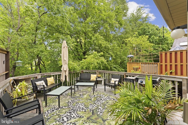 1319 Gwynedale Way, Lansdale, PA 19446 - wooden terrace with an outdoor hangout area