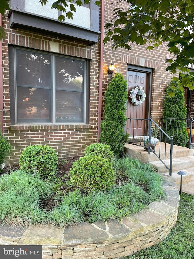 23 Faraday Dr, Lutherville Timonium, MD 21093 - entrance to property featuring brick siding
