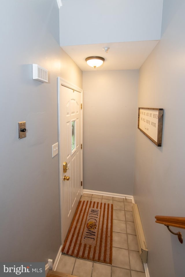 604 Remington Ct, Chalfont, PA 18914 - corridor with light tile patterned flooring and baseboards
