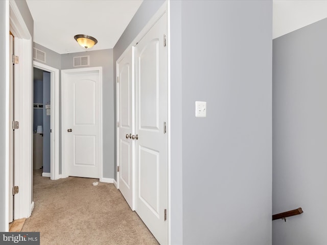6540 Newton Dr, Frederick, MD 21703 - hallway featuring light colored carpet and baseboards