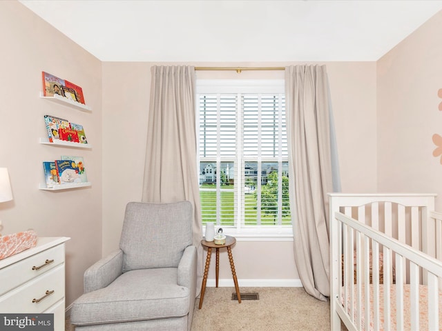 6540 Newton Dr, Frederick, MD 21703 - bedroom with carpet floors, baseboards, and a nursery area