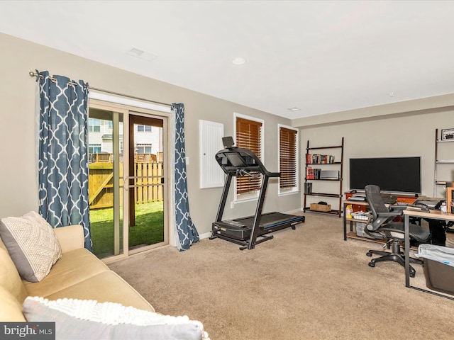 6540 Newton Dr, Frederick, MD 21703 - office area with carpet floors and baseboards