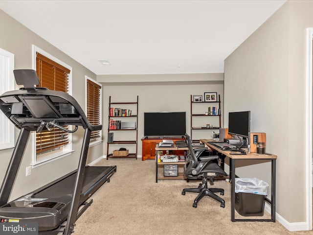 6540 Newton Dr, Frederick, MD 21703 - carpeted home office with baseboards