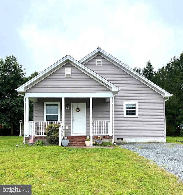 113 Morgan Run, Snow Hill, MD 21863 - view of front of home with a porch and a front lawn