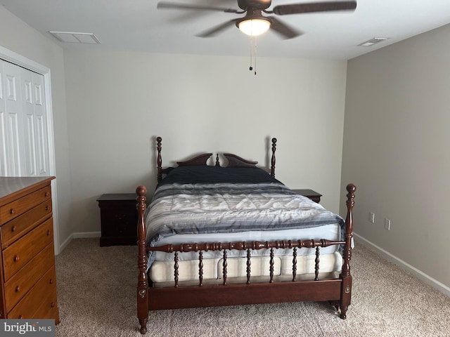 113 Morgan Run, Snow Hill, MD 21863 - carpeted bedroom with baseboards and ceiling fan