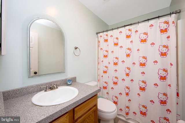 26 Juniper Ave, Somerdale, NJ 08083 - full bath featuring toilet, vanity, and a shower with curtain