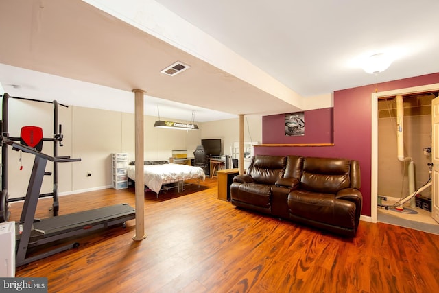 26 Juniper Ave, Somerdale, NJ 08083 - bedroom with wood finished floors and baseboards