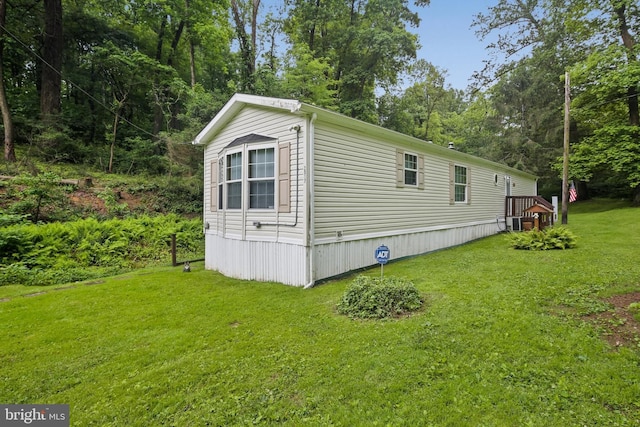 2519 Shureslanding Rd, Darlington, MD 21034 - view of side of home with a yard and view of wooded area