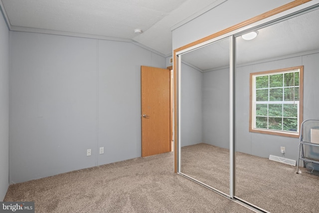 2519 Shureslanding Rd, Darlington, MD 21034 - unfurnished bedroom with carpet floors, lofted ceiling, and a closet