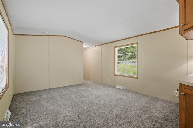 2519 Shureslanding Rd, Darlington, MD 21034 - spare room featuring carpet flooring and lofted ceiling