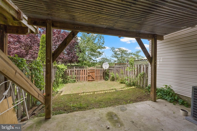 42038 Angel Arch Ter, Aldie, VA 20105 - fenced backyard with a patio and a gate