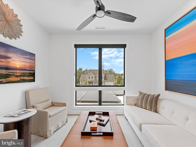 137 Cornwall Rd, Rehoboth Beach, DE 19971 - living room with ceiling fan