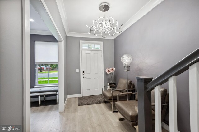 141 Center St S Unit 6, Vienna, VA 22180 - entrance foyer featuring wood finished floors, a chandelier, and baseboards