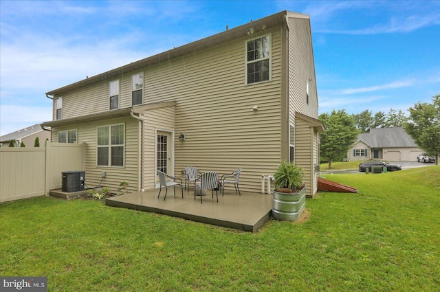 749 Seem Dr, Kutztown, PA 19530 - back of property featuring central AC and a patio