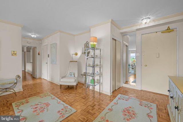 1301 N Harrison St Unit 708, Wilmington, DE 19806 - entrance foyer featuring baseboards and ornamental molding