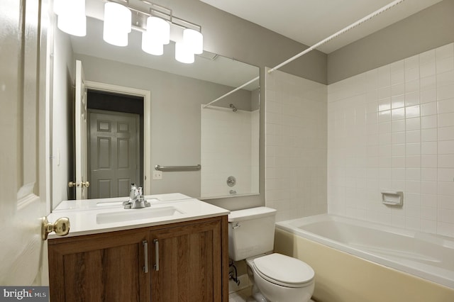 8060 Stonewall Brigade Ct Unit 101, Manassas, VA 20109 - full bathroom with toilet, tub / shower combination, and vanity
