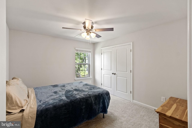 251 Rock Raymond Dr, Stafford, VA 22554 - carpeted bedroom featuring baseboards, a closet, and ceiling fan