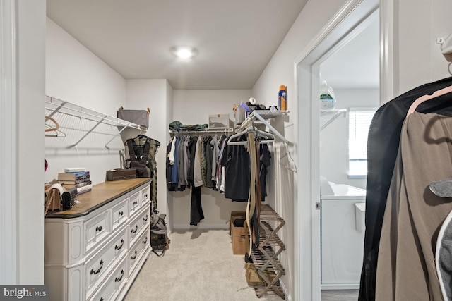 251 Rock Raymond Dr, Stafford, VA 22554 - walk in closet featuring light colored carpet
