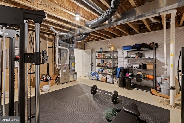 251 Rock Raymond Dr, Stafford, VA 22554 - unfinished basement featuring heating unit
