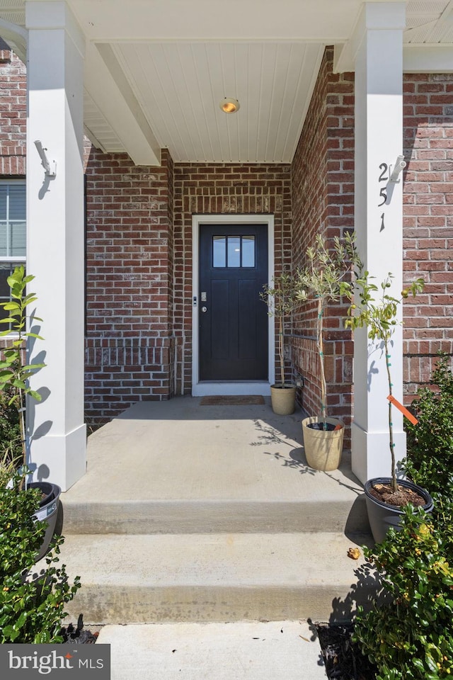251 Rock Raymond Dr, Stafford, VA 22554 - property entrance featuring brick siding and a porch