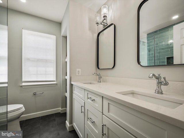 21526 Golden Autumn Pl, Broadlands, VA 20148 - full bath with double vanity and tile patterned floors
