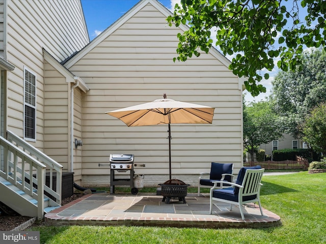 21526 Golden Autumn Pl, Broadlands, VA 20148 - view of patio with area for grilling