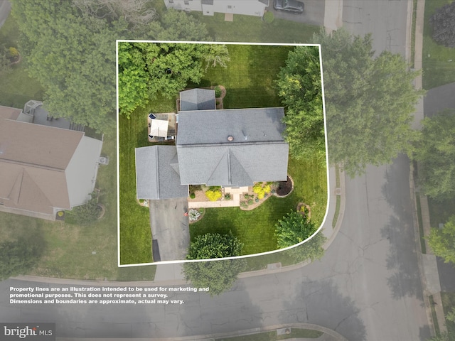 21526 Golden Autumn Pl, Broadlands, VA 20148 - aerial view of property and surrounding area with property parcel outlined