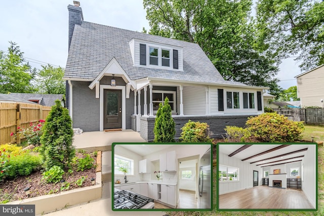 309 Bayview Rd, Edgewater, MD 21037 - view of front of house with a sink and a chimney