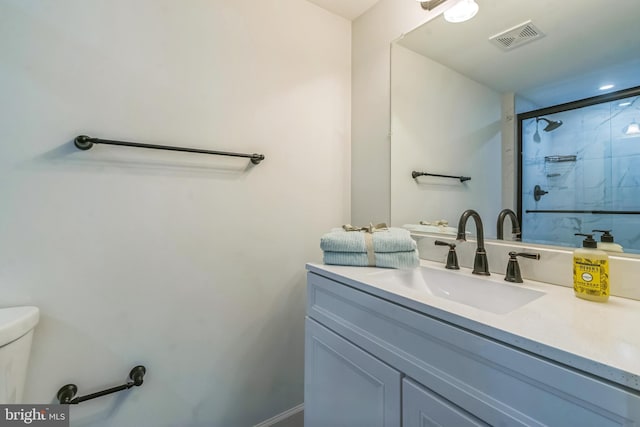 309 Bayview Rd, Edgewater, MD 21037 - full bath with vanity, toilet, and a tile shower