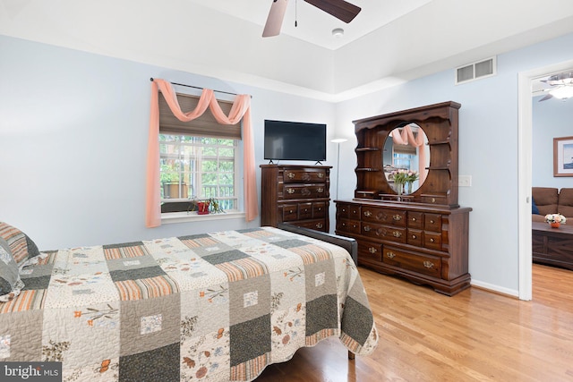 101 Colonial Downs Ct Unit 1305, Newark, DE 19702 - bedroom featuring wood finished floors and a ceiling fan