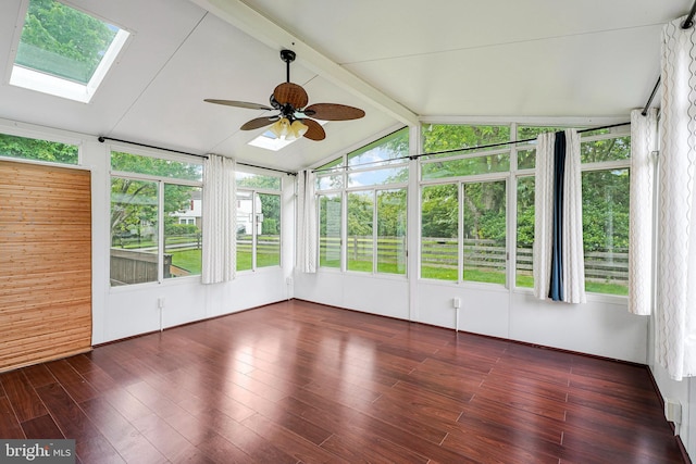 3414 Tyburn Tree Ct, Herndon, VA 20171 - unfurnished sunroom with a skylight and wood finished floors
