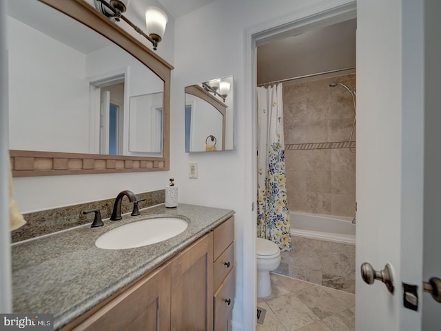 1715 15th St NW Unit 23, Washington, DC 20009 - bathroom with toilet, vanity, and shower / bath combination with curtain