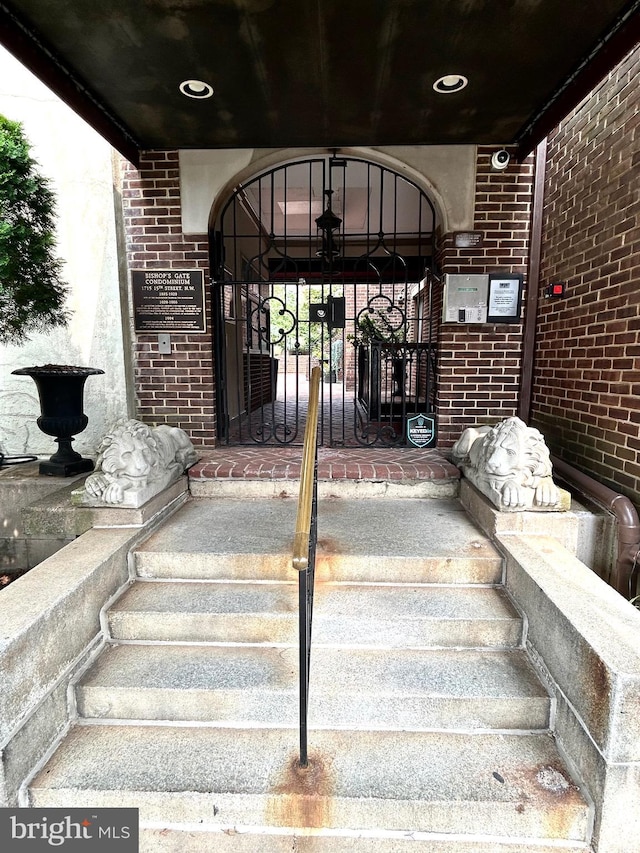 1715 15th St NW Unit 23, Washington, DC 20009 - doorway to property with brick siding