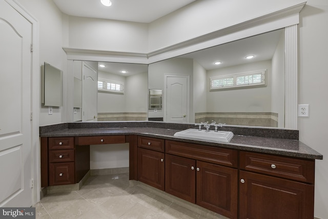 1496 Evans Farm Dr, Mclean, VA 22101 - bathroom with vanity and tile patterned floors