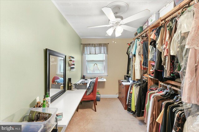 515 Terravilla Ln, Ridley Park, PA 19078 - spacious closet featuring carpet flooring and ceiling fan